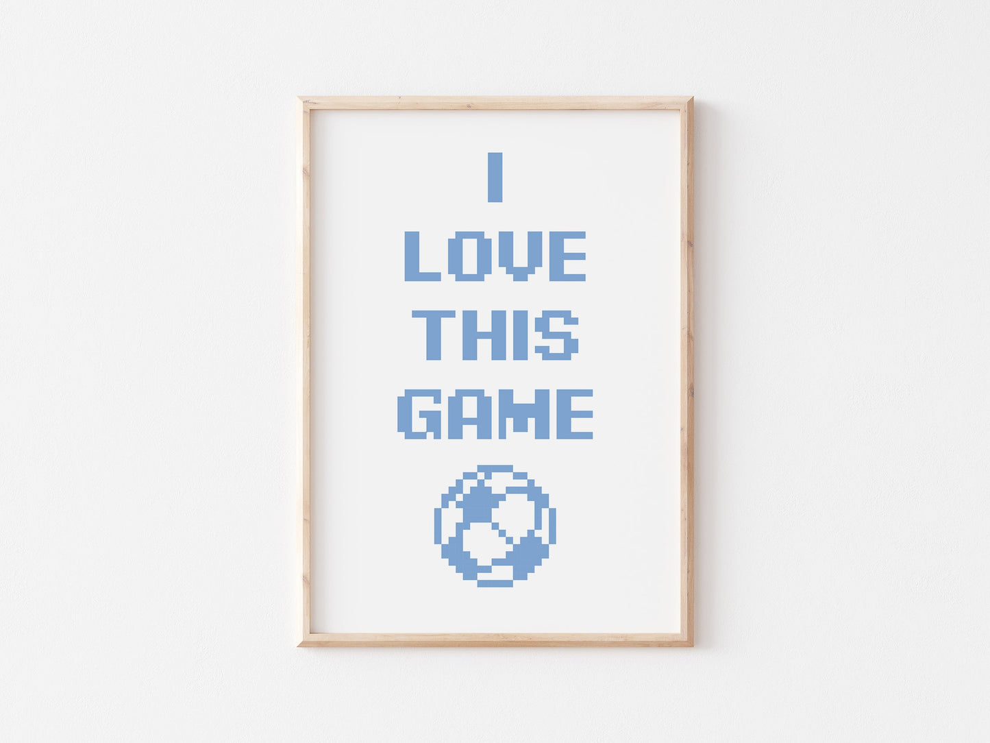 I Love This Game A4 Print