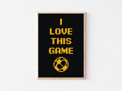 I Love This Game A5 Print