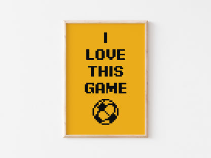 I Love This Game A5 Print