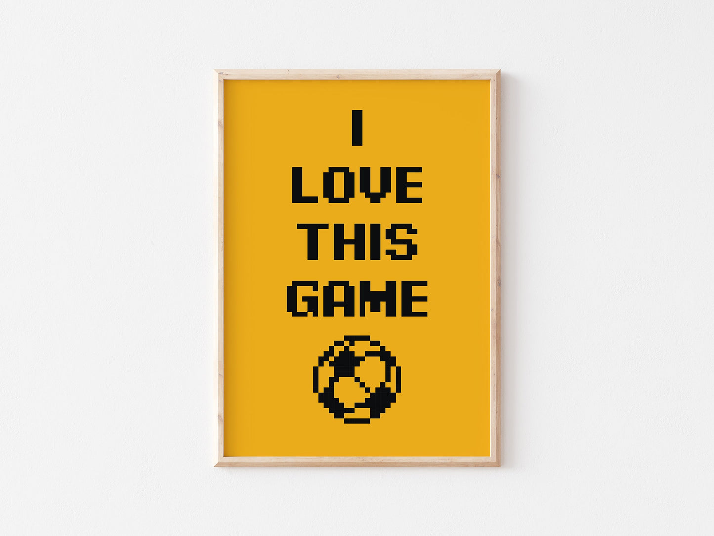 I Love This Game A4 Print