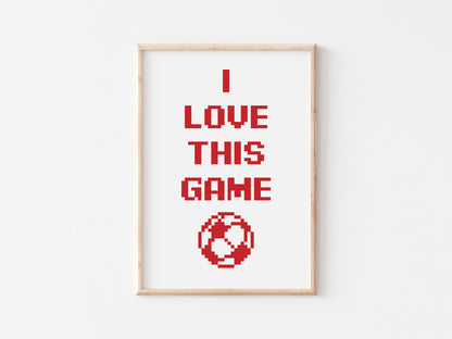 I Love This Game A5 Print