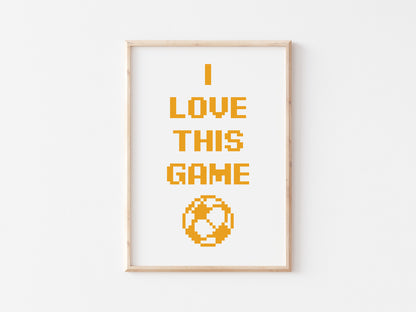 I Love This Game A5 Print