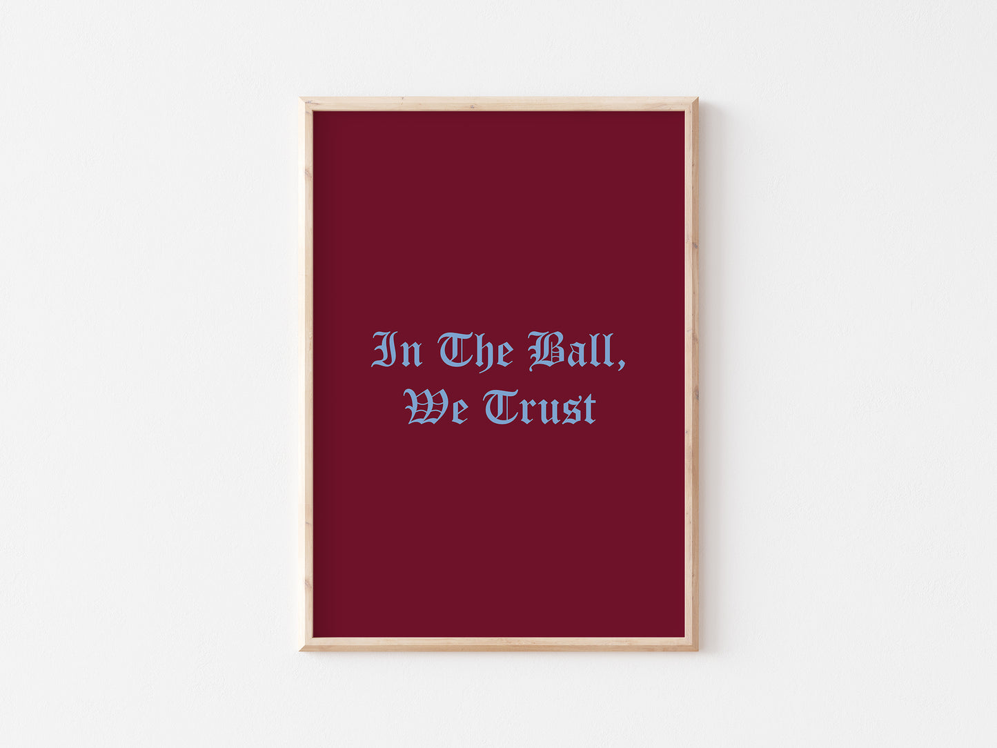 In The Ball We Trust A5 Print