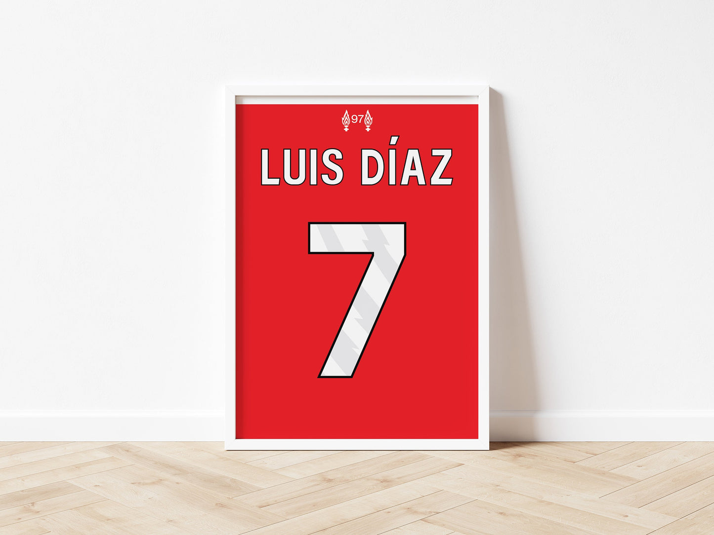 Liverpool Red Custom Shirt A4 Print