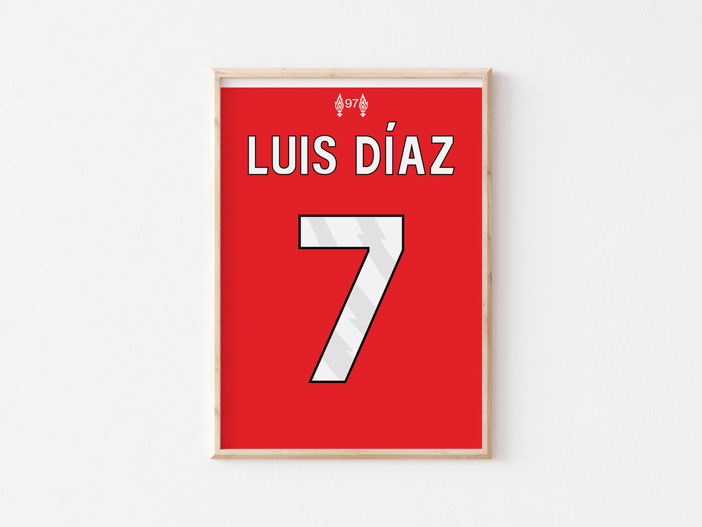 Liverpool Red Custom Shirt A5 Print