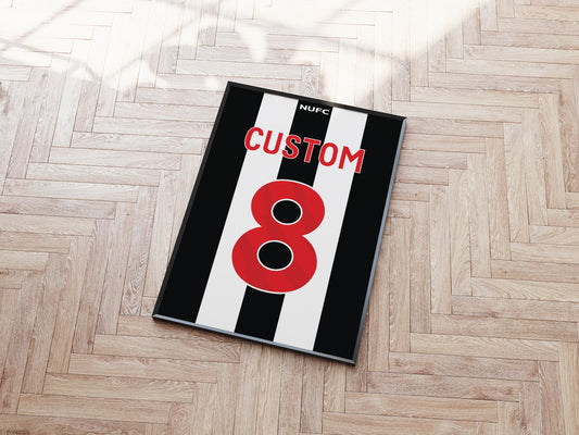 Newcastle Custom Shirt A5 Print