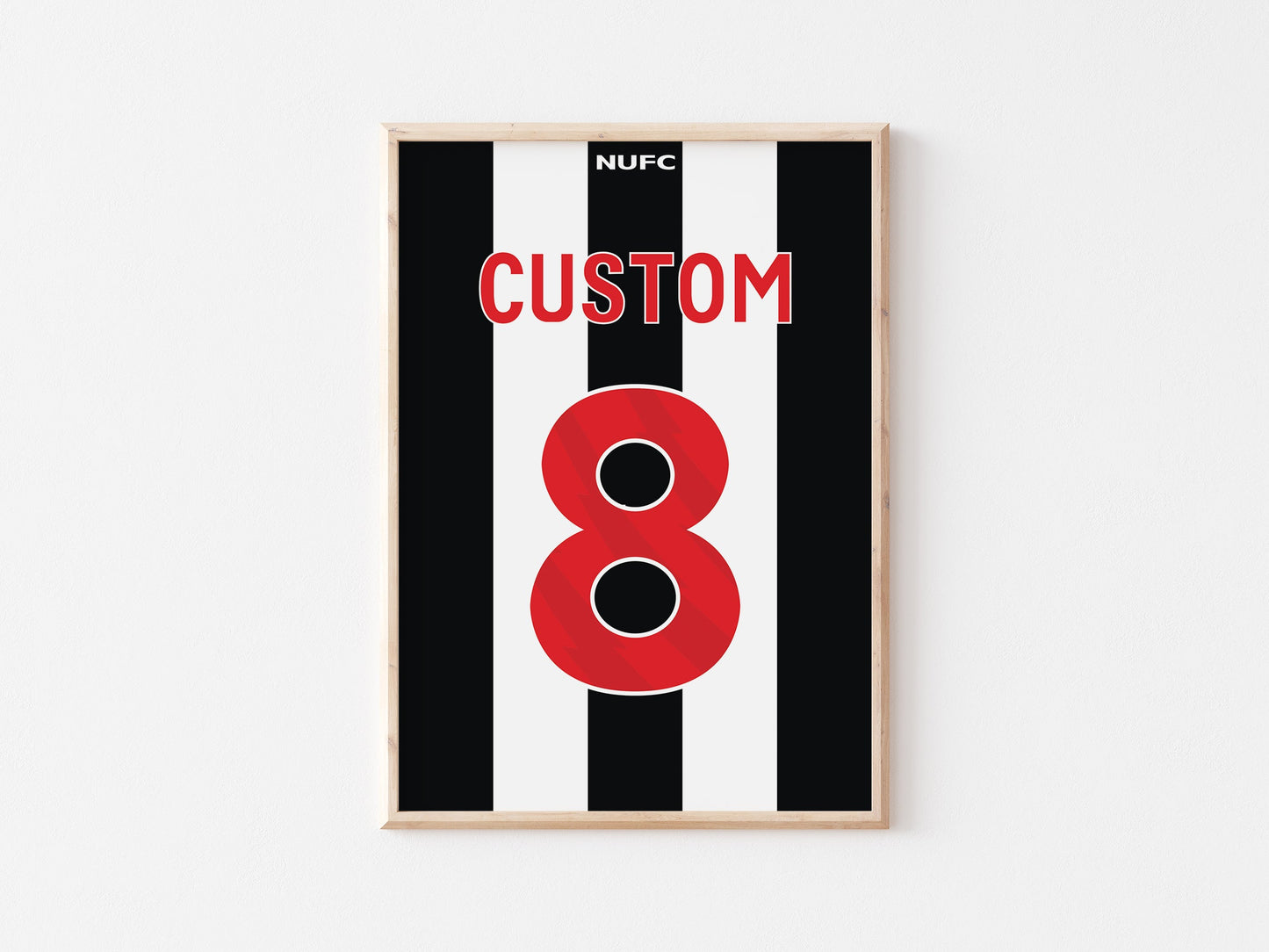 Newcastle Custom Shirt A4 Print