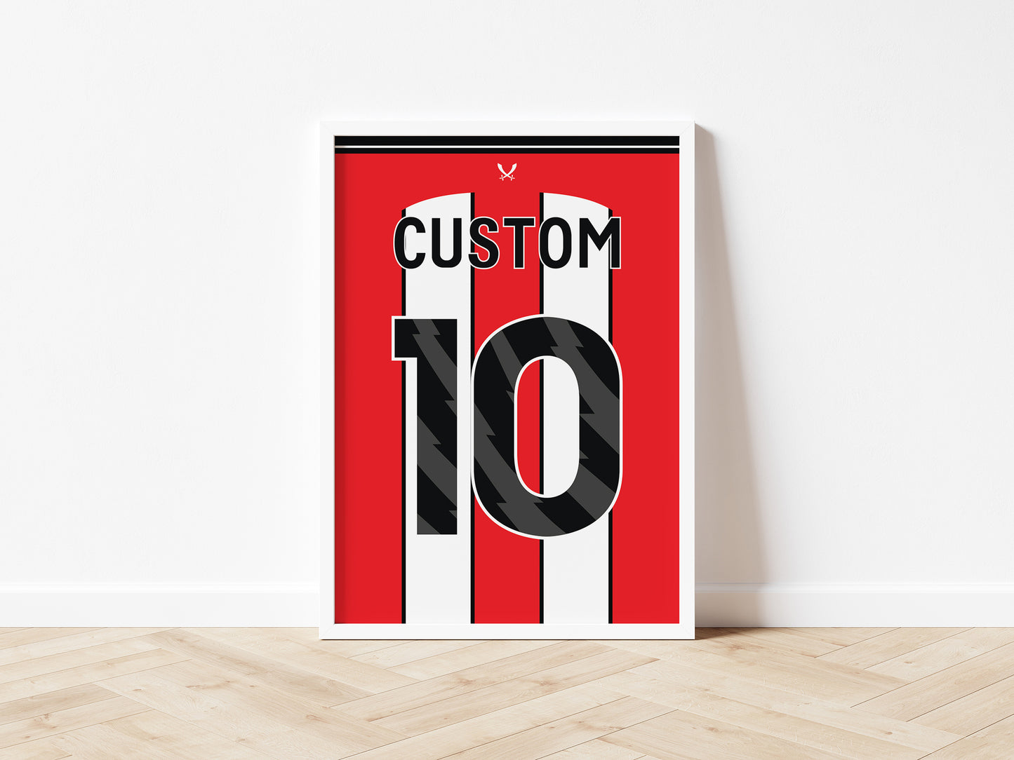 Sheffield Red Custom Shirt A5 Print