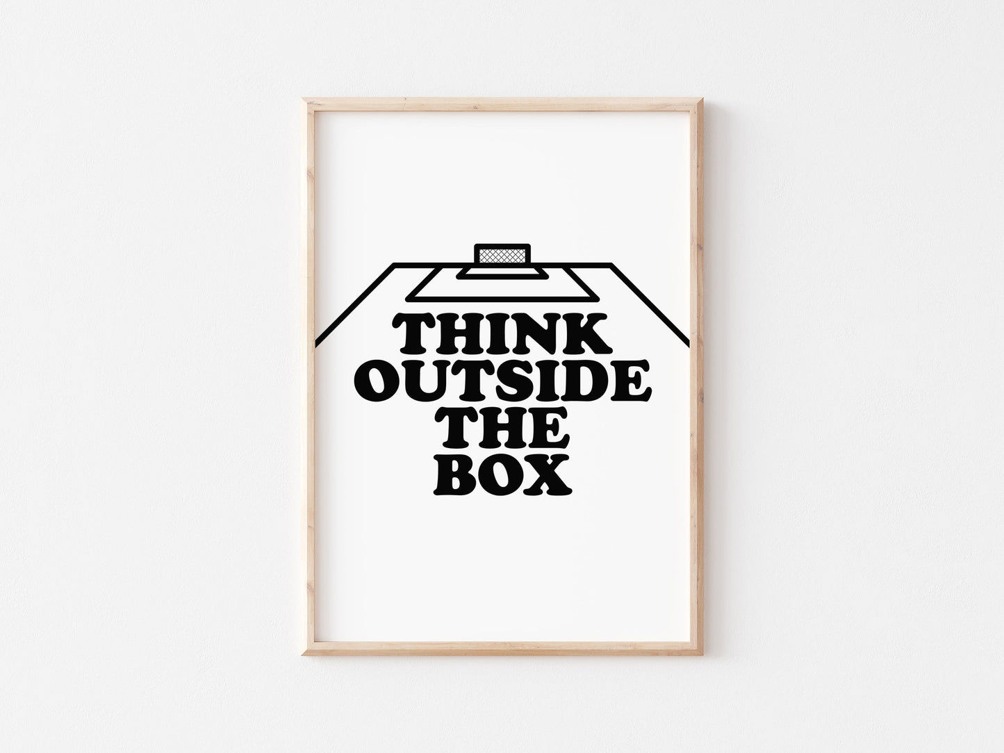 Think Outside The Box Wall A4 Print