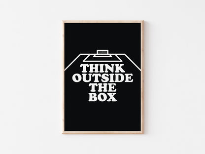 Think Outside The Box Wall A4 Print