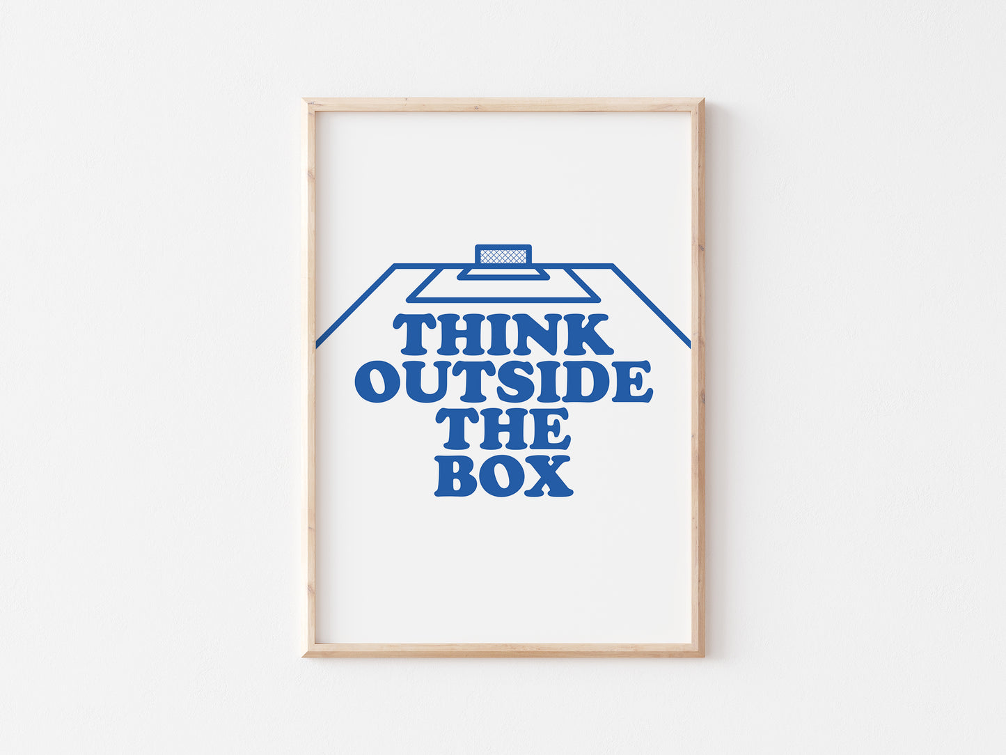 Think Outside The Box Wall A5 Print