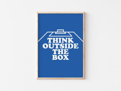 Think Outside The Box Wall A4 Print