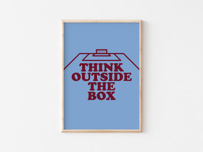 Think Outside The Box Wall A5 Print