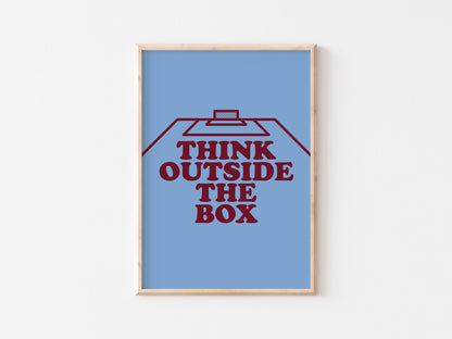 Think Outside The Box Wall A4 Print