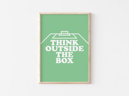 Think Outside The Box Wall A5 Print