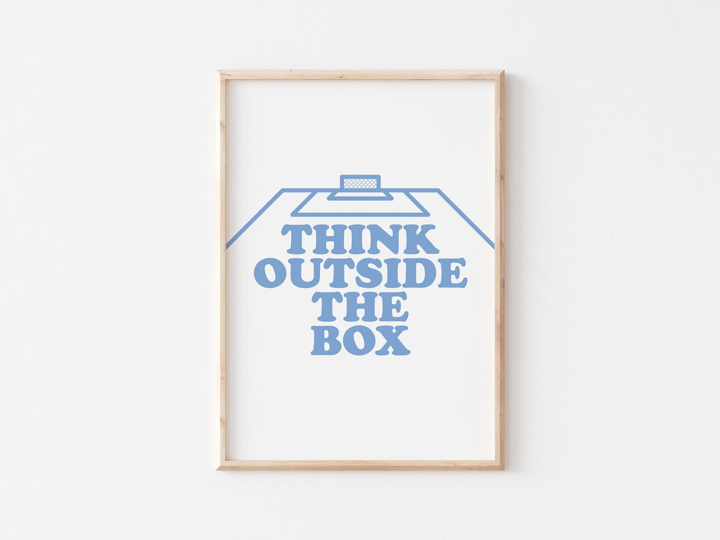 Think Outside The Box Wall A4 Print