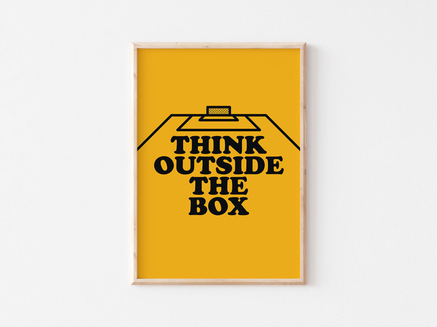 Think Outside The Box Wall A5 Print