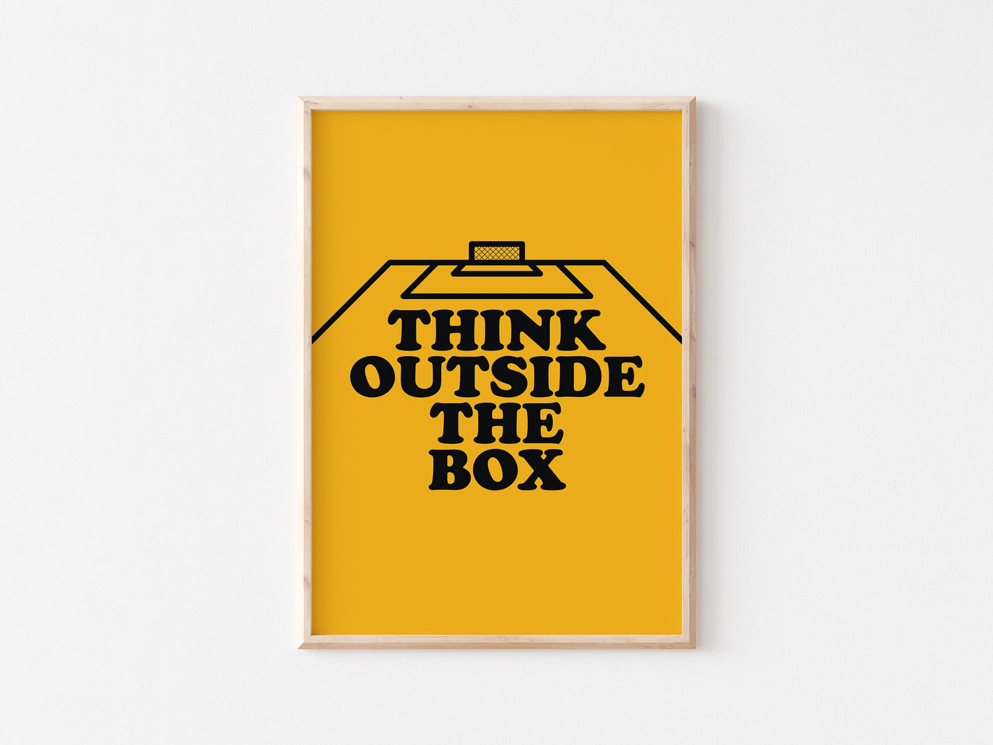 Think Outside The Box Wall A4 Print