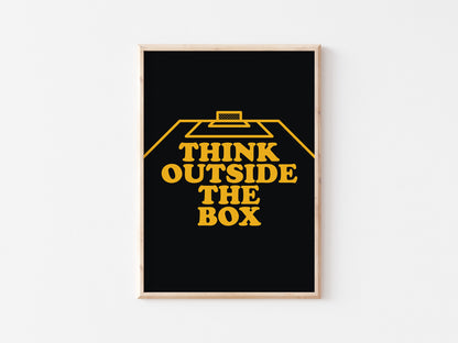 Think Outside The Box Wall A5 Print