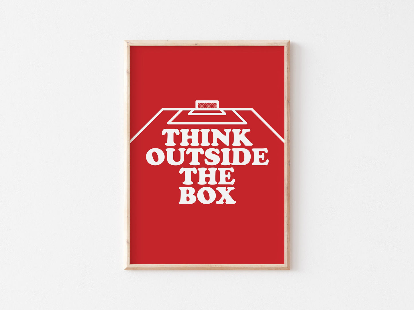 Think Outside The Box Wall A4 Print