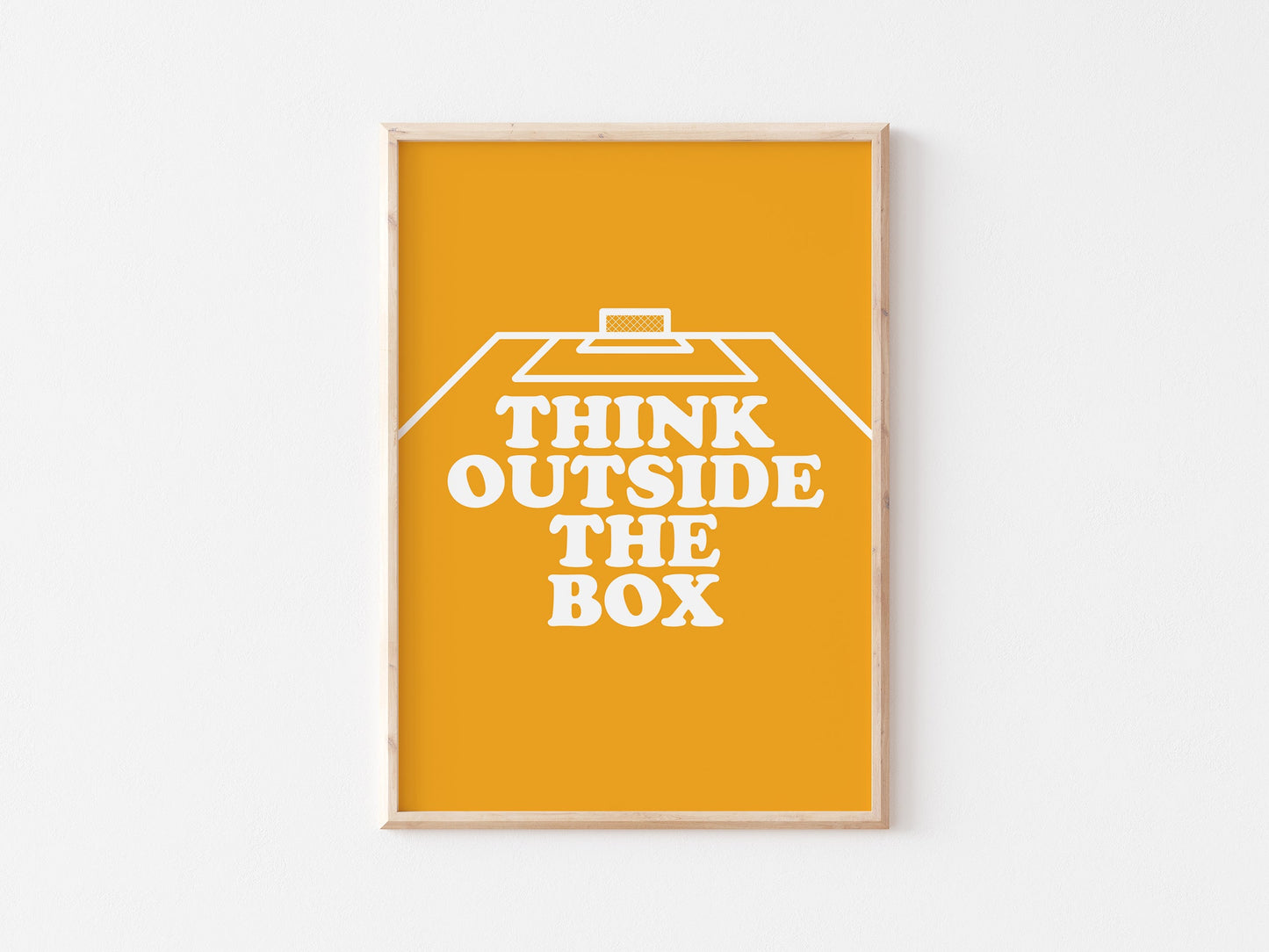 Think Outside The Box Wall A4 Print