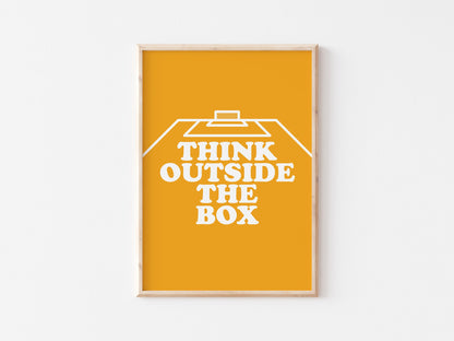 Think Outside The Box Wall A4 Print