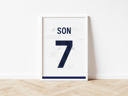 Tottenham Custom Shirt A5 Print