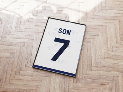 Tottenham Custom Shirt A5 Print