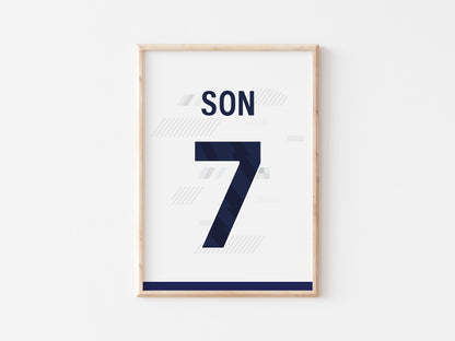 Tottenham Custom Shirt A5 Print