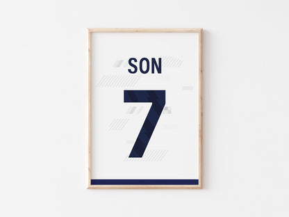 Tottenham Custom Shirt A4 Print