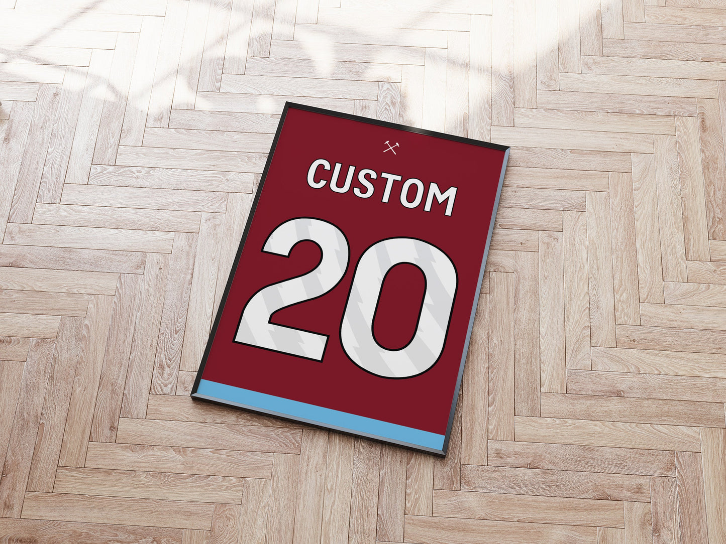 London Clarets Custom Shirt A4 Print