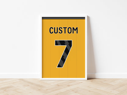 Wolverhampton Custom Shirt A5 Print