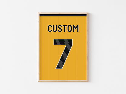 Wolverhampton Custom Shirt A5 Print